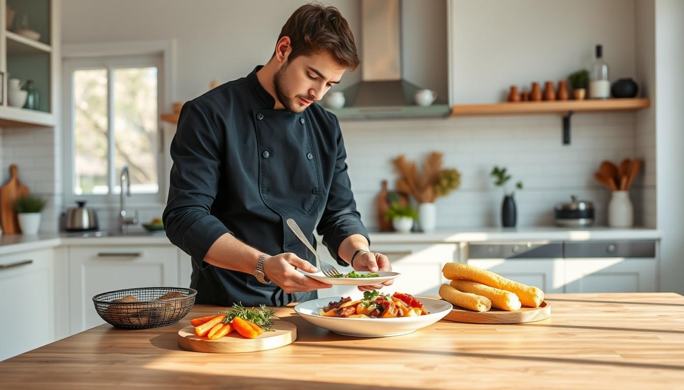 Freshly baked homemade cake in a kitchen setting